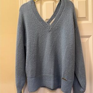 Michael Kors Cozy Blue V-Neck Sweater